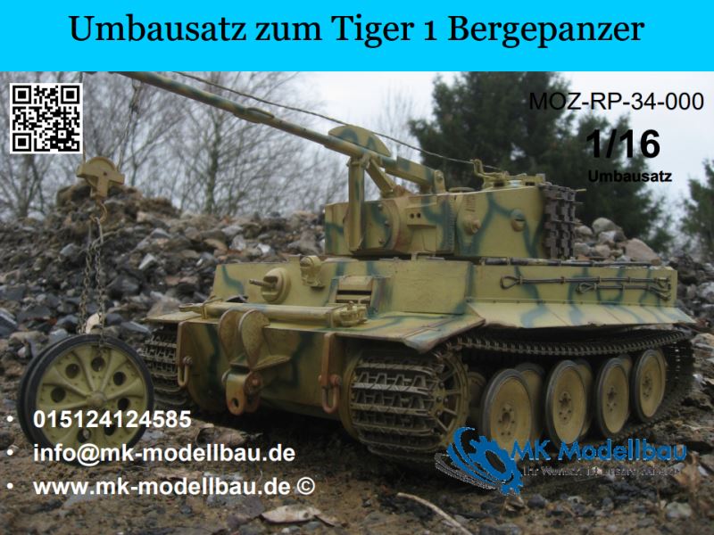 Umbausatz zum Tiger 1 Bergepanzer