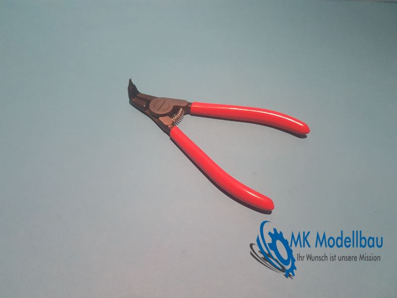 Circlip pliers for external rings bent (various sizes)